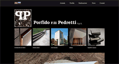 Desktop Screenshot of porfidopedretti.com