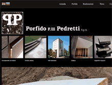 Tablet Screenshot of porfidopedretti.com